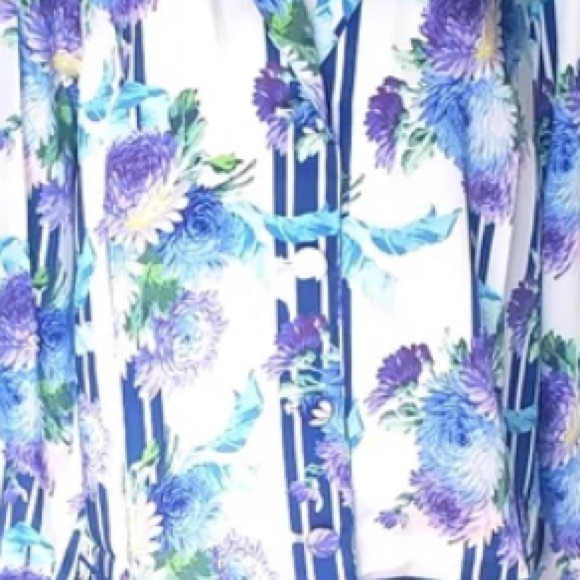 J.Crew Drapey floral print top - Picture 3 of 3